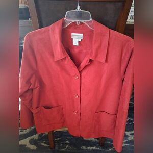 Coldwater Creek Maroon Red Blazer